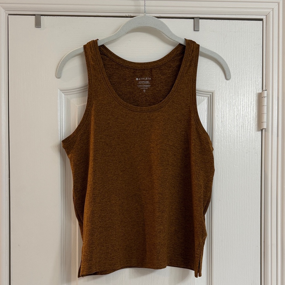 Athleta Women's Uptempo II Tank in Copper Brown